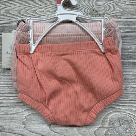 NEW 3 Pk Ribbed Bloomers