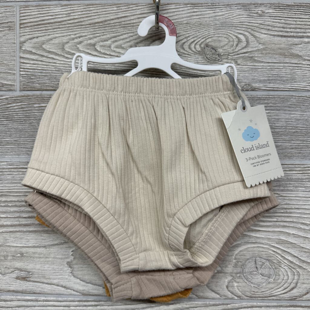NEW 3 Pk Ribbed Bloomers