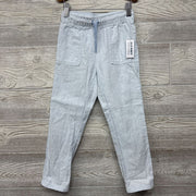 NEW Drawstring Linen Pants Stripes