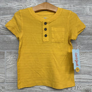 Henley Pocket Shirt Textured Lines