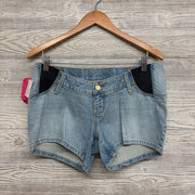 NEW Side Panel Midi Denim Shorts