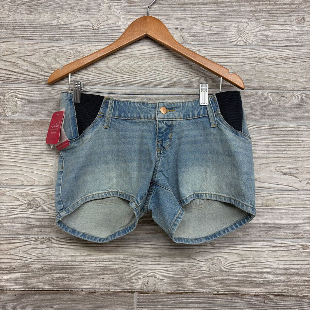 NEW Side Panel Midi Denim Shorts