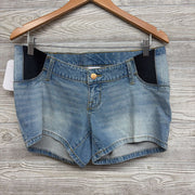 NEW Side Panel Midi Denim Shorts