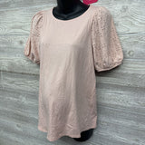 NEW Blouse Eyelet Sleeve