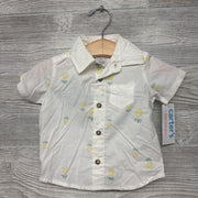 NEW SS Button Up Shirt & Shorts Pineapples
