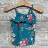2 Pc Swimsuit Flowers