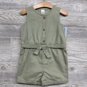 NEW Sleeveless Canvas Romper