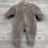 Faux Shearling Overall Bunting