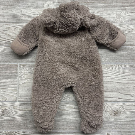 Faux Shearling Overall Bunting