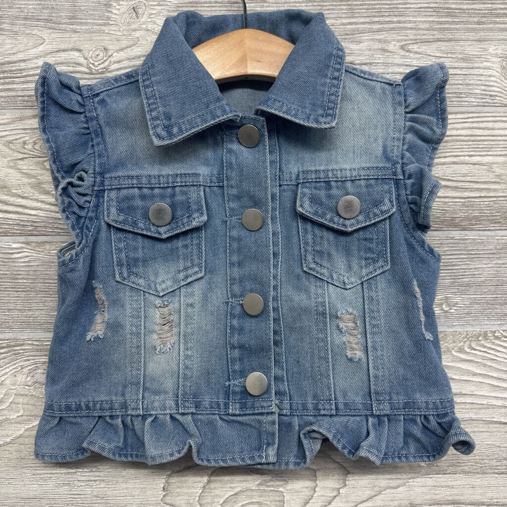 SS Denim Jacket Flutter Sleeves
