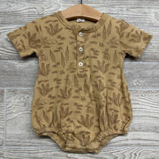 Henley Romper Rabbits Trees