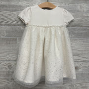LS Velour Tulle Dress Glitter