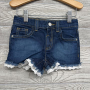 Denim Shorts Eyelet Trim