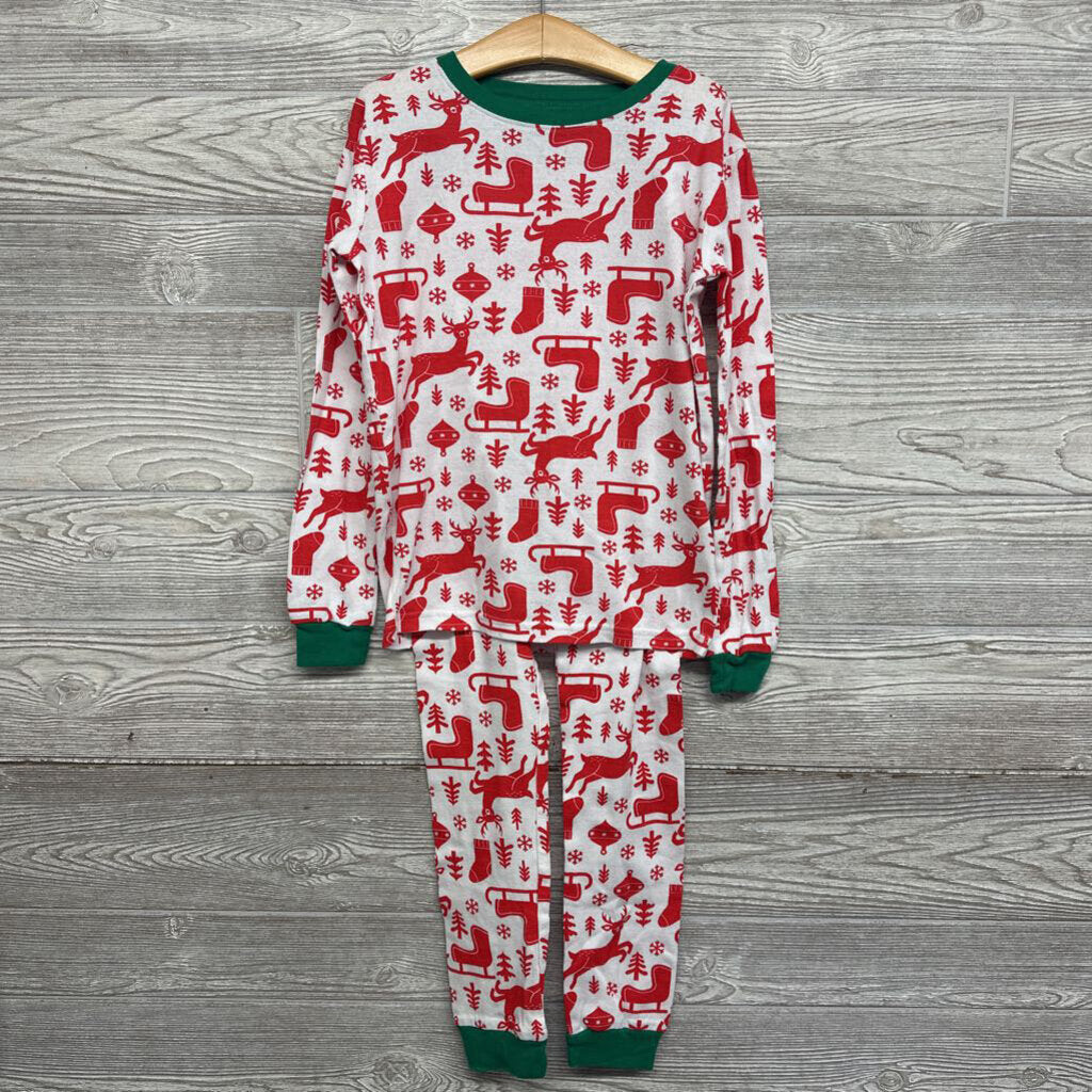 2 Pc LS PJs Reindeer Sleighs Trees