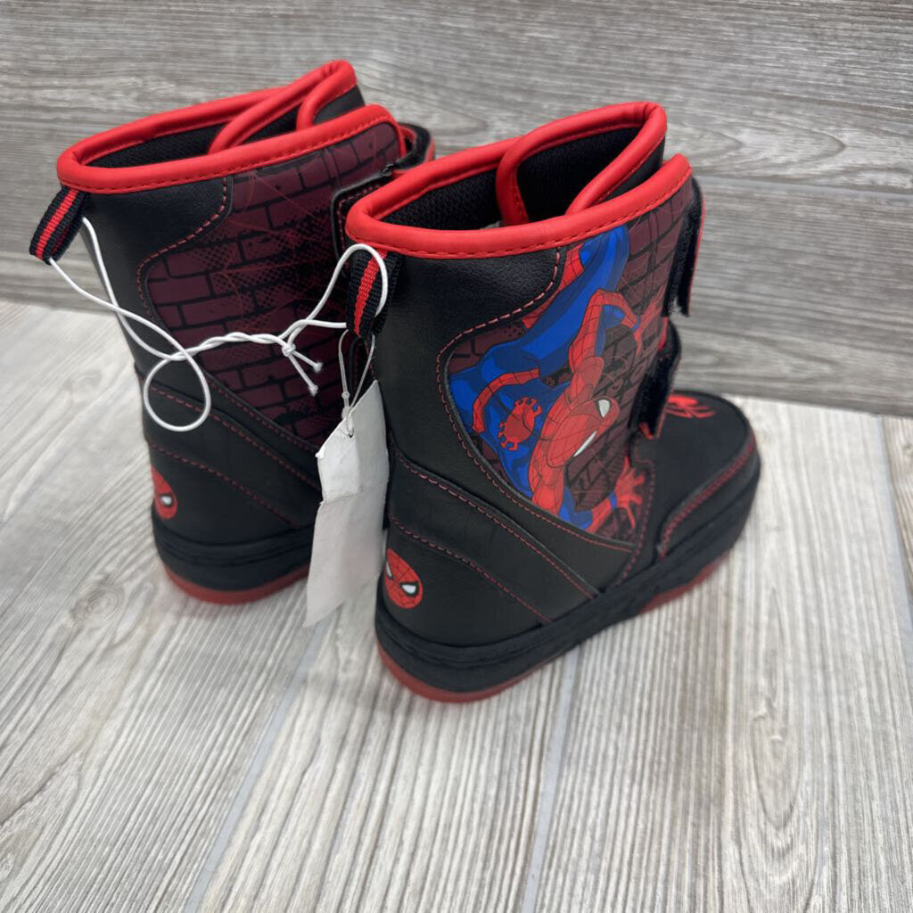 NEW Light Up Spiderman Snow Boots 8c