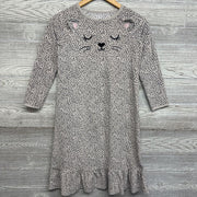 Fleec Pj Gown Leopard Print