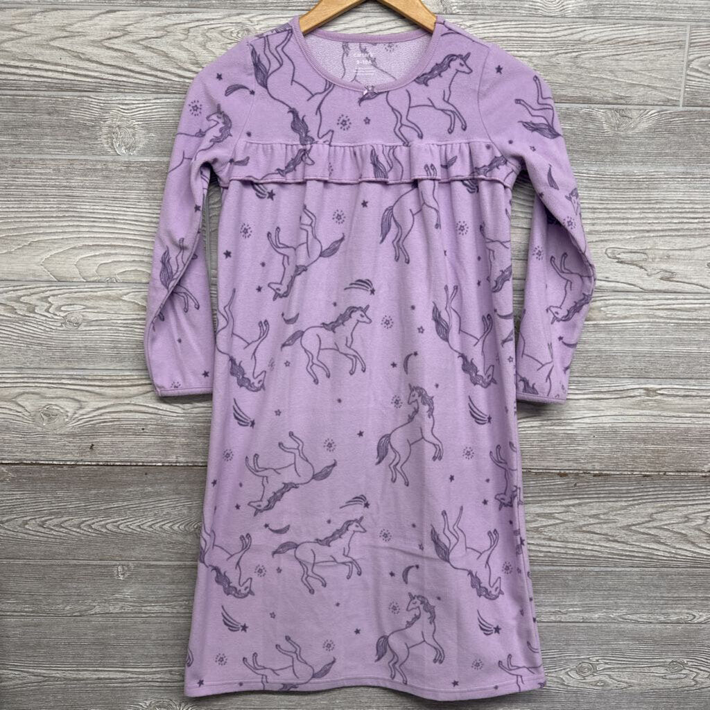 Fleece Pj Gown Unicorns
