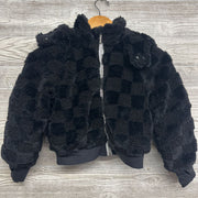 Plush Checkered Jacket W/ Hood