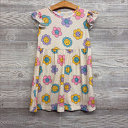 NEW Flutter Sleeve Dress Smile Flowers
