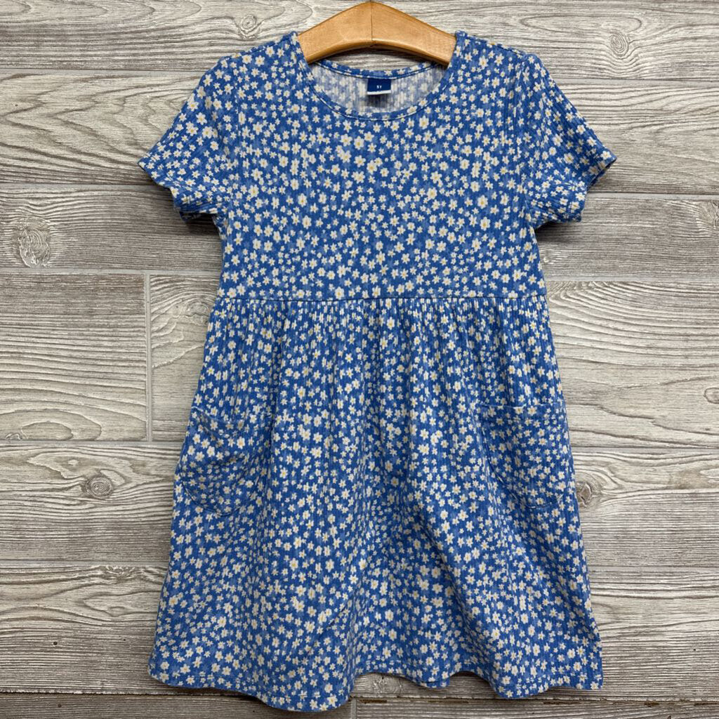 Ribbed Dress Flowers