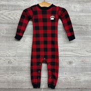Sleeper Buffalo Plaid Paw Print
