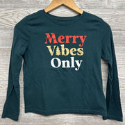 Ls Shirt Merry Vibes Only