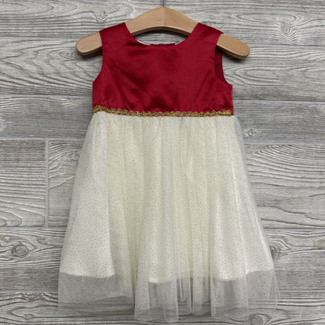 Glitter Tulle Dress & Flower Faux Fur Coat