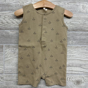 Tank Button Up Shorty Romper Sail Boats