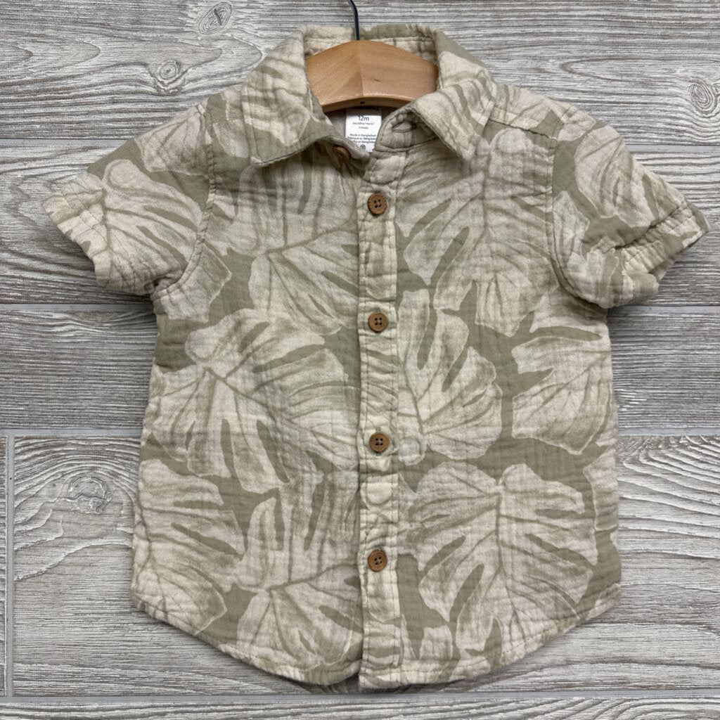 SS Button Up Shirt Flowrs