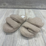 Double Velcro Plush Slippers