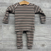 LS Ribbed Bodysuit & Pants Stripes