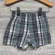 Plaid Pull On Shorts