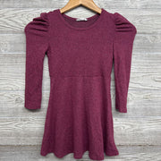 Puff Sleeve Fit & Flare Knit Dress