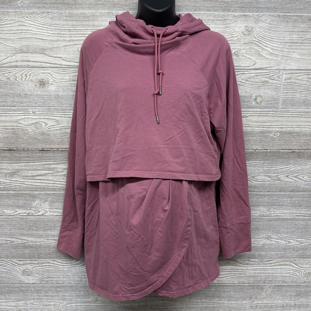 Petal Front Nursing Hooded Pullover
