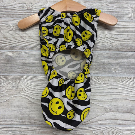 Open Back Leotard Smiley Faces