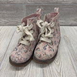 Lace Up Boots Flowers