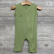 Bamboo Zipper Sleeveless Romper