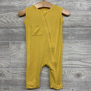 Bamboo Zipper Sleeveless Romper
