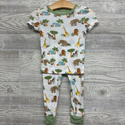 2 Pc Bamboo Pjs Safari Animals