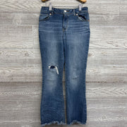 Flare Super Stretch Fringe Jeans