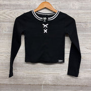 Ribbed LS Shirt V Neck