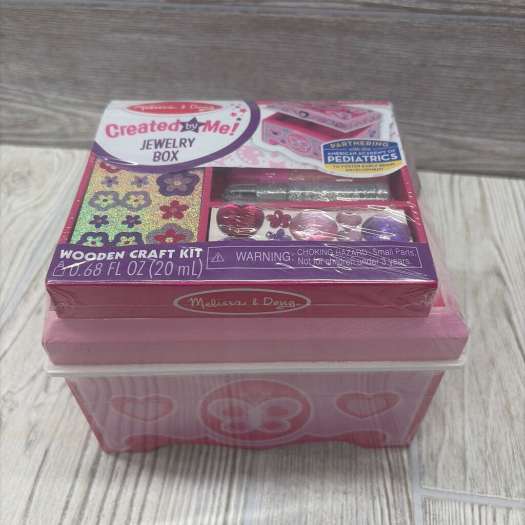 NEW Created By Me Wooden Jewelry Box