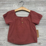 NEW Plaid Square Neck Shirt & Pull On Shorts