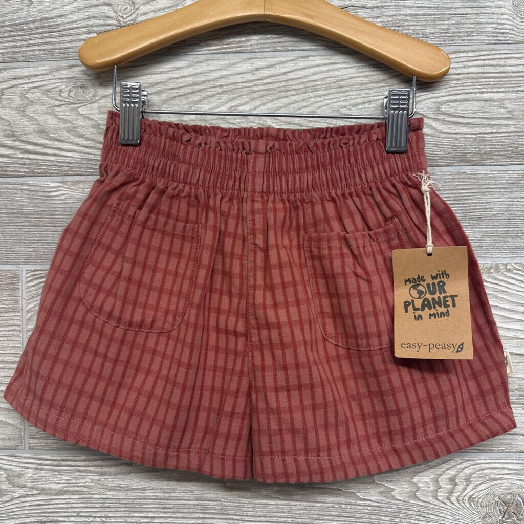 NEW Plaid Square Neck Shirt & Pull On Shorts