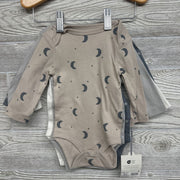 NEW 4 Pk Bodysuits Stars Moons Solid