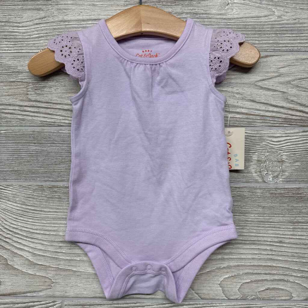 NEW Eyelet Flutter Sleeve Bodysuit