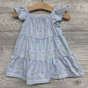 Flutter Strap Tiered Dress Lemons
