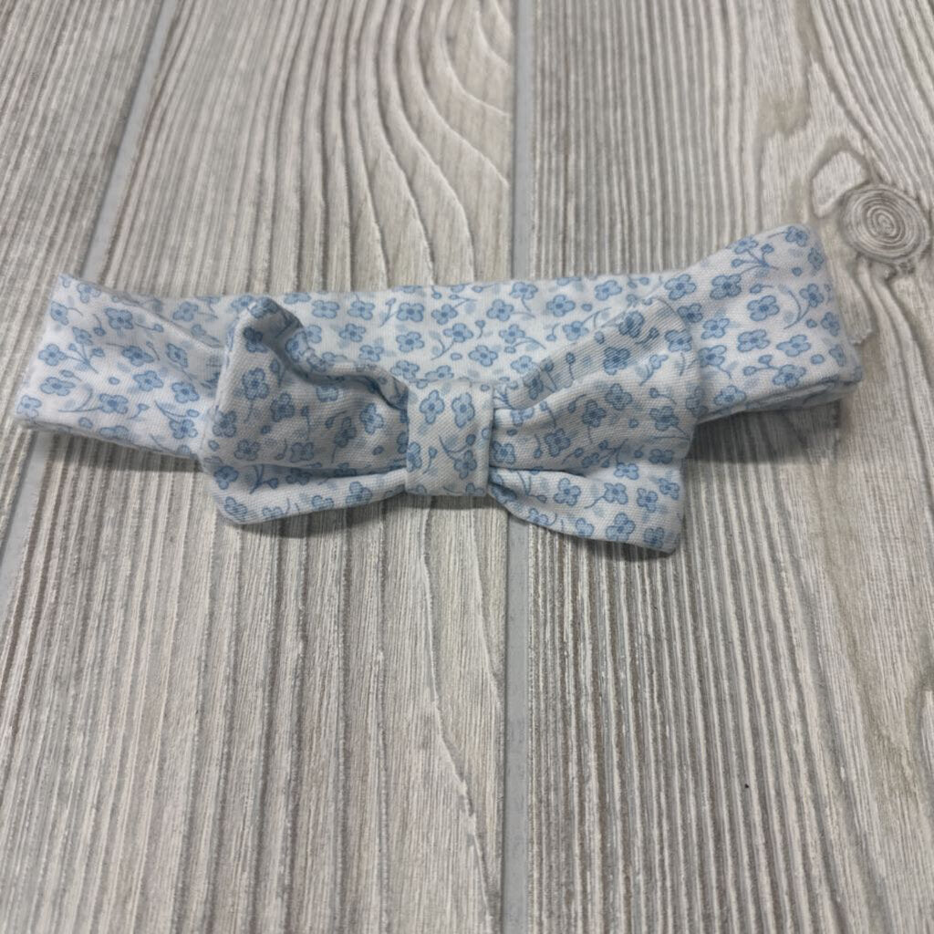 LS Smocked Footed Coverall W/ Headwrap Flowers