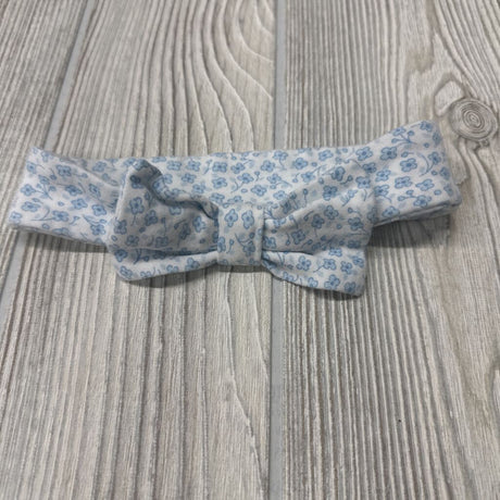 LS Smocked Footed Coverall W/ Headwrap Flowers