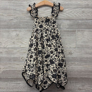 NEW Tank Dress Flowers Scallop Straps